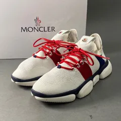 8a24 MONCLER モンクレール THE BUBBLE SNEAKER ローカットスニーカー シューズ　レースアップ 41 ホワイト トリコロール スポーツシューズのサムネイル
