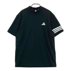 サイズ：L ADIDAS GOLF アディダスゴルフ 2023年モデル モックネック 半袖Tシャツ  ブラック系 [240101405761]# ゴルフウェア メンズ ストスト