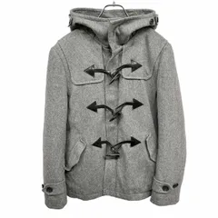 古着 ナノユニバース nano・universe 中綿 ダッフルコート ハーフコート 無地 パーカー 長袖 ダブルジップ ウール×ナイロン×カシミヤ M 杢グレー レディース