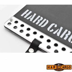 ハードカーゴ マッドフラップ 色シルバーアルマイト×グレーロゴ 現行 全車種 マッドガード 泥除け リア左右セット 軽トラック用 HARD CARGO HC-174