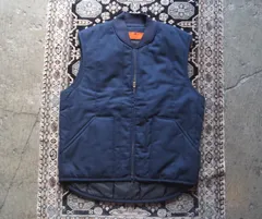 美品 希少USA製90s RED KAP中綿ワークベスト TALON ZIP レッドキャップ RED KAP redkap 70S~80S MADE IN USA TALON