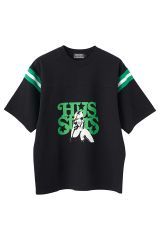HYSTERIC GLAMOUR ヒステリックグラマー 02251CT07 HYS STARS Tシャツ BLACK 正規通販 メンズ