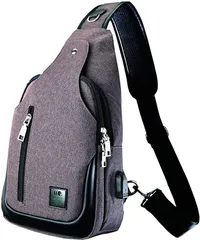 C two Q ショルダーバッグ ボディバッグ 斜めがけ 軽量 防水 大容量 メンズ レディース( 3.ブラウン)