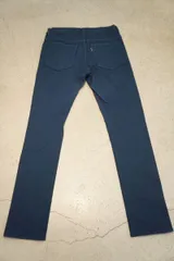 正規 ATTACHMENT アタッチメント ムラ糸 ストレッチ デニム スーパー スリム 製品染め パンツ ジーンズ AP42-240 D.BLUE サイズ 2 1115O★4