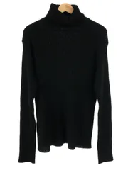 Yohji Yamamoto POUR HOMME ヨウジヤマモト プールオム 03AW ウールリブタートルネックニットセーター ブラック サイズ：3のサムネイル