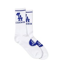 【新品・未使用】Cookman SOCKS (Chef Hat LA) WHITE クックマン ソックス ホワイト フリーサイズ