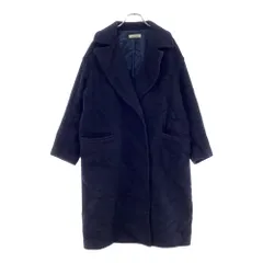 ジャーナルスタンダードレリューム ウールブレンド チェスターコート 36 ネイビー JOURNAL STANDARD relume レディース 古着 【240122】