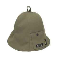 ☆ コーデュロイD.KHAKI ☆ AMICAL.Schlaf ポケット付ベル型サウナハット ベル型 サウナハット サウナ帽子 サウナキャップ サウナ ハット キャップ 帽子 大きめ チューリップ型 断熱性 つばが長い 深い ポケット付 サウナグッズ