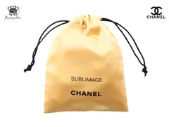 シャネル ノベルティ サブリマージュ 巾着ポーチ (H)17cm×(W)13cm ゴールド CHANEL SUBLIMAGE【Used 開封品】
