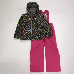 ジュニア スキーウェア上下セット ブラック 120cm