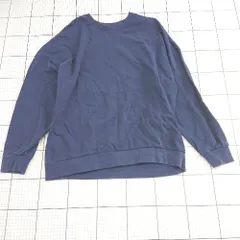 ◇ ⊇ treecafe ツリーカフェ アンティカ 長袖 クルーネックトレーナー サイズM ネイビー系 レディース E  【1508250003219】