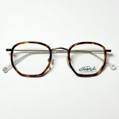 処分価格 未使用・新品】イタリア社 べっ甲柄 メガネ / 純正ケース他付属付