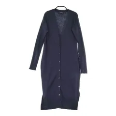 green label relaxing UNITED ARROWS リブ 羽織 ロング カーディガン ネイビー レディース グリーンレーベルリラクシング【中古】5-0503M∞