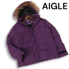 AIGLE エーグル 秋冬★ リアル ファー フーディー ダウン ジャケット Sz.XS メンズ アウトドアのサムネイル