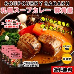 札幌スープカレー GARAKU（ガラク）人気のチキン 豚角煮セット 4食入り