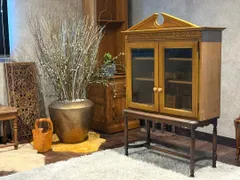 【福岡】【美品】カリモク karimoku 飾り棚 アンティーク ヴィンテージ 福岡】【美品】カリモク karimoku 飾り棚 アンティーク ヴィンテージ