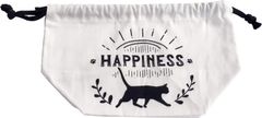 大西賢製販 ランチバッグ HAPPINESS/ホワイト 27.4×11.4×15.6cm AJX-801 [ホワイト]