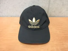 adidas アディダス キャップ G84831 A2L001 ロゴ 刺繍 ブラック ゴールド フリーサイズ OSFX(57-60cm)