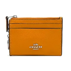 【中古】良品 COACH コーチ ロゴ レザー フラグメント ケース eY07145N