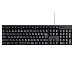 【数量限定】TK-FFCM01BK ブラック メンブレン 有線キーボード エレコム