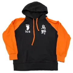 【中古】衣類 烏野高校 パーカー ブラック レディースMサイズ 「ハイキュー!!×しまむらsweaT’s(スウェッターズ)」