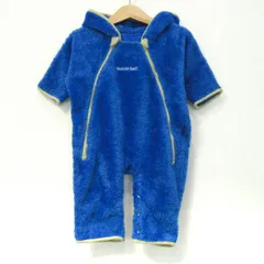 モンベル ツナギ つなぎ オールインワン ロンパース ジャンプスーツ フリース ベビー 男の子用 Fサイズ ブルー mont-bell 【中古】
