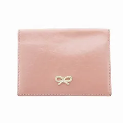 アニヤハインドマーチ ANYA HINDMARCH 名刺入れ カードケース リボンモチーフ レザー ピンク系 /HOのサムネイル