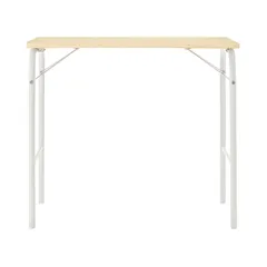 【数量限定】無印良品 スチールパイプテーブル オフ白 折りたたみ式 12132233