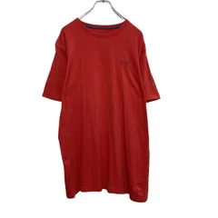 UNDER ARMOUR 半袖 ロゴ Tシャツ L レッド アンダーアーマー スポーツワンポイントロゴ 古着卸 アメリカ仕入 a507-5556