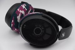 SENNHEISER HD490PRO のイヤーパッドの保護・修理に mimimamo スーパーストレッチ・ヘッドホンカバー （サイズ：L、色：ボルドー、型番：MHC-002-CB）