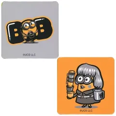 【中古】バッジ・ピンズ ミニオン/四角型・TYPE-G 缶バッジ 「Happyくじ ミニオンズ フィーバー」 缶バッジ賞