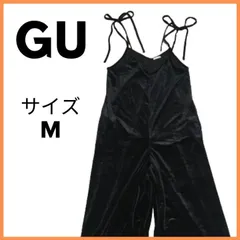 美品USED　GU　ロング丈　サロペットパンツ　サイズM