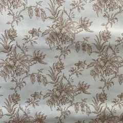 S-093 １m水色　花柄YUWA生地