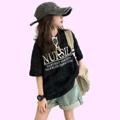 Size:160_Color:ブラック [KOSIKINI] 子供服 2点セット ガールズ セットアップ 女の子 Tシャツ 半袖 ショートパンツ スポーツウェア スウェット 上下セット キッズ服 オシャレ 120 130 140 150 160 170 カジュ