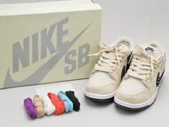 ナイキ NIKE SB DUNK LOW PRO QS ファブリック スニーカー アルビノ アンド プレト 27.0cm ベージュ メンズ u_s F-YA870