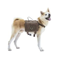 OneTigris コットンキャンバスドッグバッグ　犬用コンパクトバックパック　キャンプハイキングバックパック（M/L）