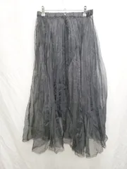 ◇ ◎ ⊂ BEAMS HEART ビームスハート ロング丈 プリーツ スカート 表記なし ブラック レディース P  【1409250023774】