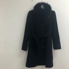 【INTERPLANET】インタープラネット　アウター　ロングコート　ファー　ブラック　黒　Mサイズ　レディース