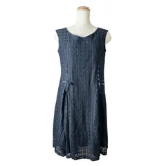 Feroux オンワード　総レース　ノースリーブ　ワンピース　グログランリボン　お嬢　hime kawaii