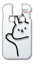 【新品未使用】キッズケータイ SH-03M docomo クリア ハードケース (うさぎ(クリア×黒)) ウサギ かわいい 可愛い cl-sh03m-394