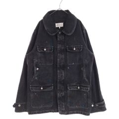 美品　NEIGHBORHOOD × SRL　カバーオールジャケット　M　黒　刺繍 NEIGHBORHOOD × SRL カバーオールジャケット M ブラック 刺繍