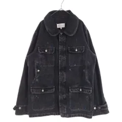 Martin Margiela (マルタンマルジェラ) 1 10 デニムジャケット ペイントデニムカバーオール S51AM0475 S30842 ブラックのサムネイル