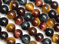 マルチカラータイガーアイ 丸玉 6mm【1連販売】 / 3-29 TGMC6