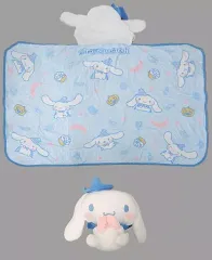 【中古】抱き枕カバー・シーツ シナモロール フード付ブランケット(収納ケース入り) 「Happyくじ サンリオ ハロウィン」 ラスト賞