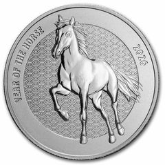 2014 オーストラリア 1オンス 銀貨 コイン 記念銀貨 1oz 馬 午年