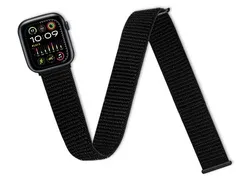 アーム/アンクル用スポーツループバンド/ブラック/Apple Watch 42/41/40/38mm/Series 11/10/9/8/7/6/5/4/3/2/1/SE 3/2/1/対応/医療機関