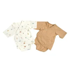 【迅速発送】ディモワ ベビー肌着 PATTO SATTO HADAGI キャラメル 50-60cm