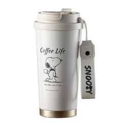 水筒 魔法瓶 コーヒーカップ 真空断熱 大容量 直飲み ストロー付き 洗いやすい 500ml 保冷 保温 広口 漏れない アウトドア 男女兼用 可愛い