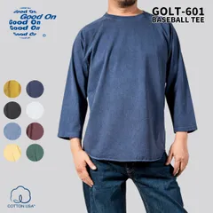 ［Lサイズ］Good On グッドオン ベースボールTシャツ ラグランスリーブ ロンT 七分袖 GOLT-601 メンズ レディースのサムネイル