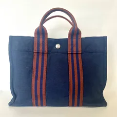 エルメス トートバッグ フールトゥPM キャンバス ネイビー